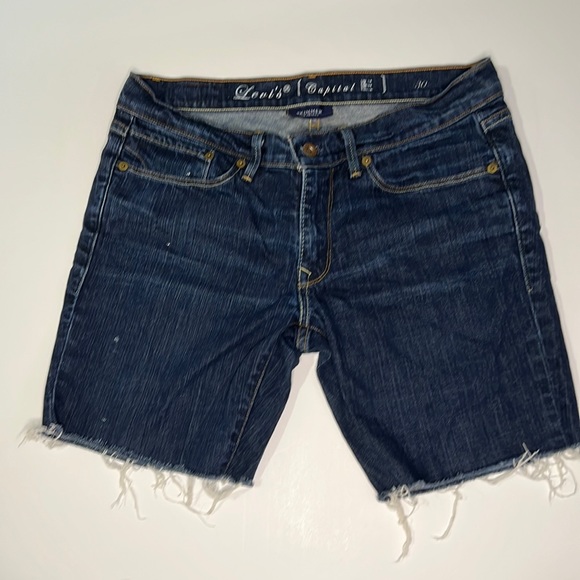 Levi’s capital e jean shorts indigo rinse size 30 low rise vintage